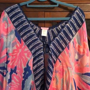 Lilly Pulitzer Cover Up. With tassels. One size.